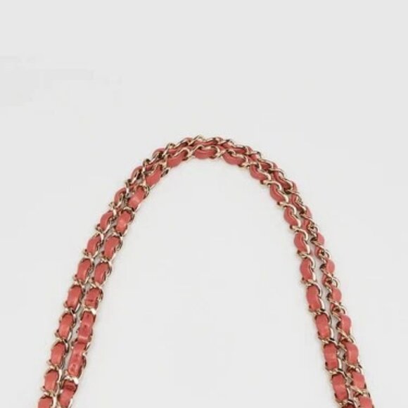 Chanel Rosewood Chevron Quilted Lambskin Leather Classic Medium Double Flap Bag - Picture 6 of 10